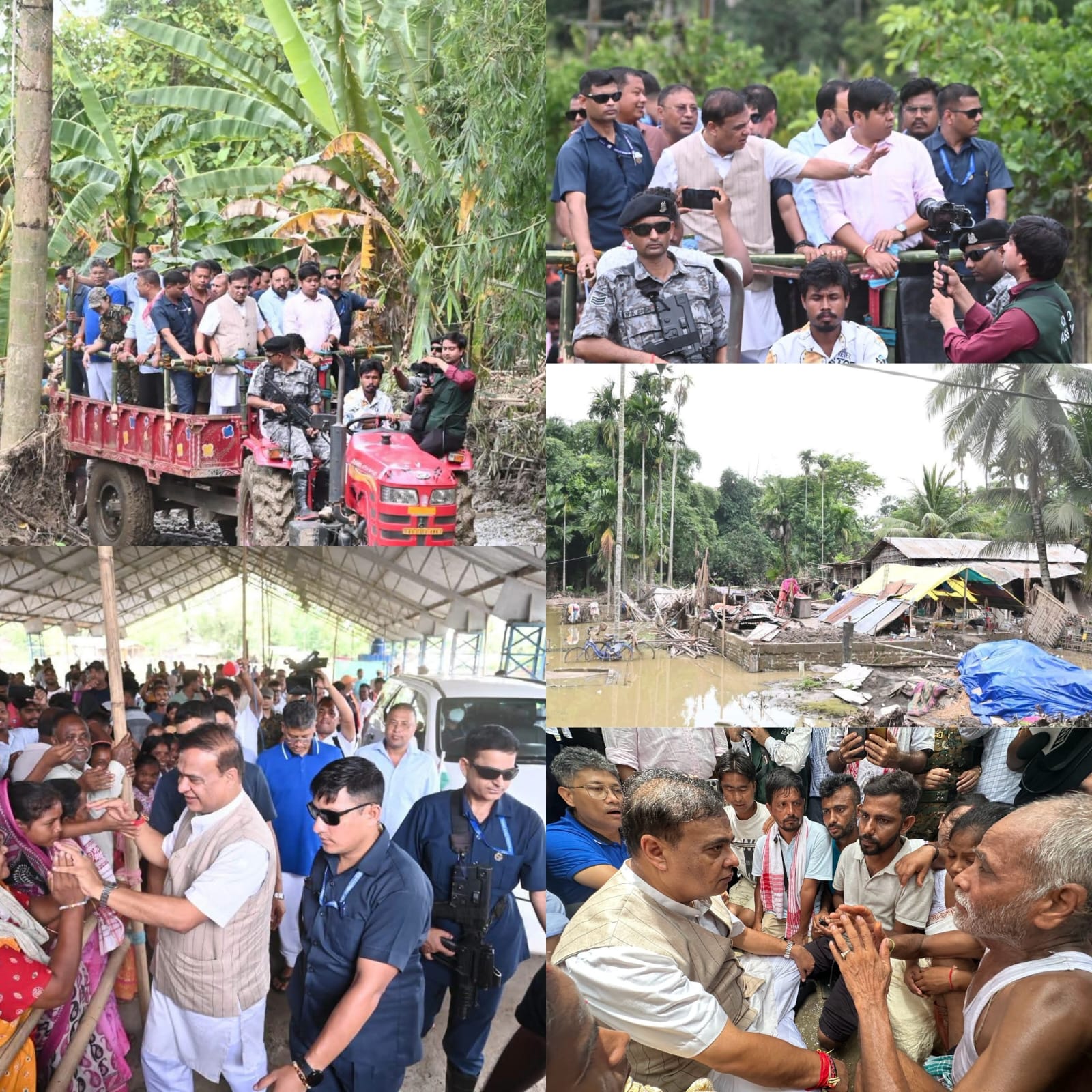 নেপালীখুঁটি, বিহুবৰ আৰু সুন্দৰপুখুৰী বানবিধ্বস্ত অঞ্চল পৰিদৰ্শন মুখ্যমন্ত্ৰীৰ; ক্ষতিগ্ৰস্ত ৰাইজক সকলোধৰণৰ সহায়ৰ আশ্বাস
