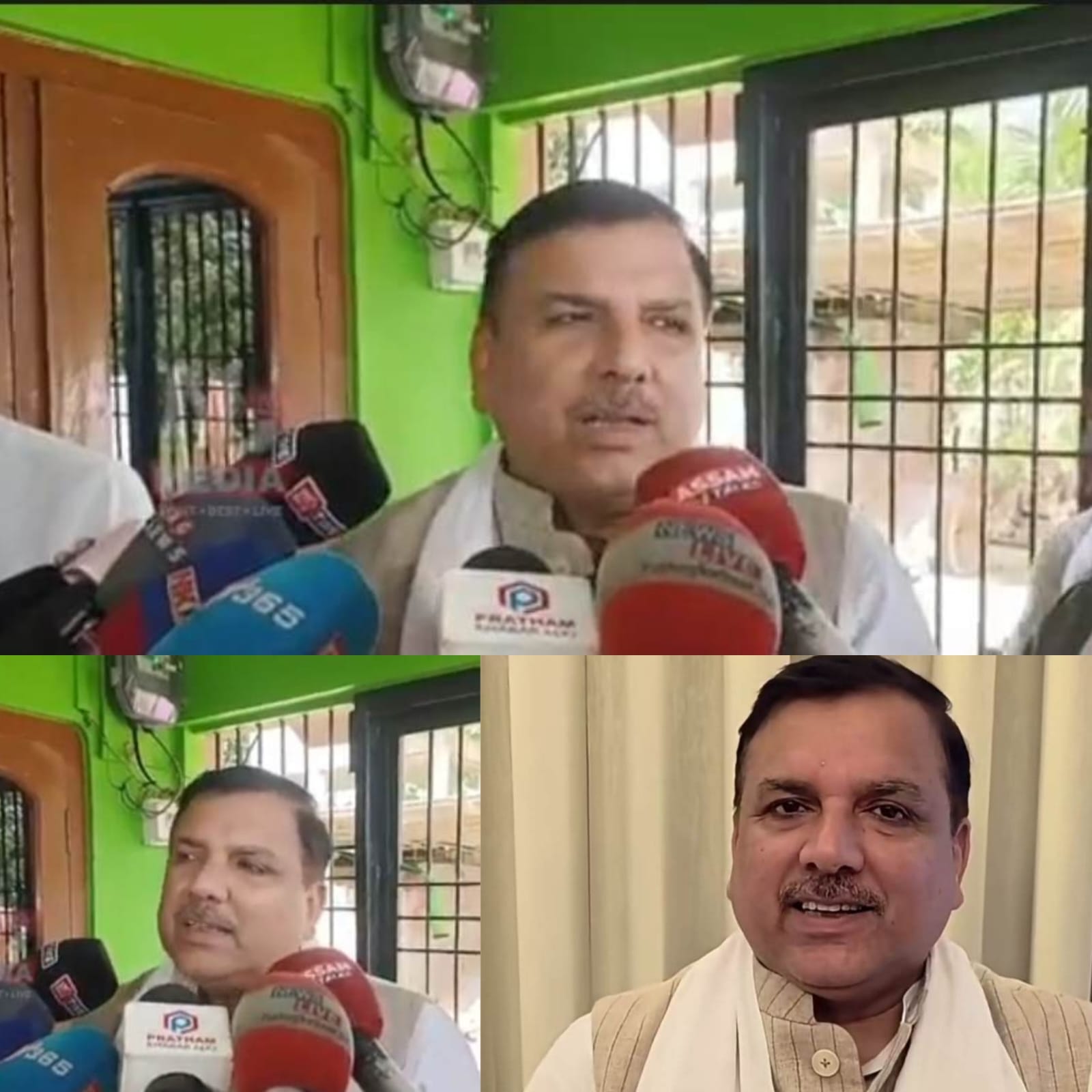 নাজিৰাৰ বানপীড়িতৰ কাষত আপৰ ৰাষ্ট্ৰীয় নেতা সঞ্জয় সিং